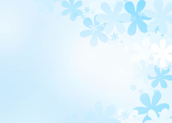 Fototapeta na wymiar Blue flowers spring background