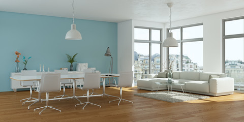helle moderne Wohnung
