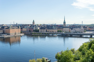 Utsikt över från en utkiksplats på Söders höjder