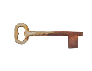 Vintage rusty key
