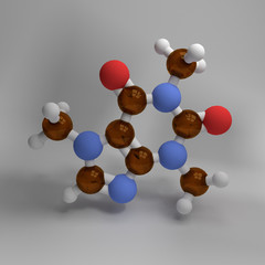 Chemische Struktur Caffeine