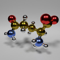 Chemische Struktur Glutamin