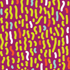 Seamless pattern with dashed lines