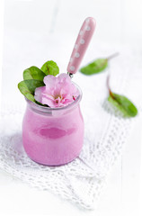 Beetroot healthy yogurt 