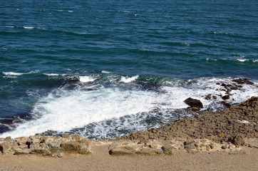 Fototapeta na wymiar Rocks at seaside