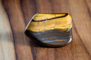 cat or tiger eye gemstone