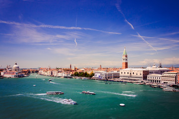 Fototapeta premium Aerial view of Venice with Piazza San Marco