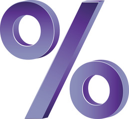vector image of a percentage sign.