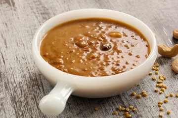 Lentil Kheer / Pradaman - Lentil dessert prepared during South Indian festivals