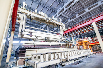 Production process of aerated concrete blocks