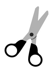 office supplies scissors silhouette vector