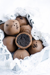 Luxury handmade chocolate bonbon 