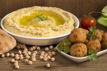 Hummus and falafel