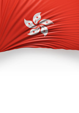 Flag HongKong render, Hong Kong Flag (3D Render)