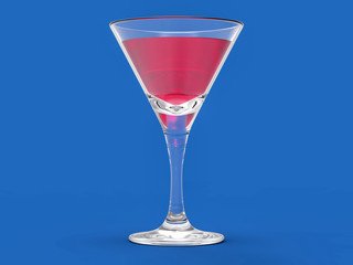 Isolated 3D Cocktail Cup