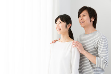 young asian couple lifestyle image