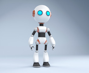 Obraz na płótnie Canvas Humanoid Robot Illustration
