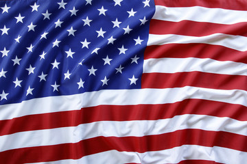 Obraz premium Rippled America flag