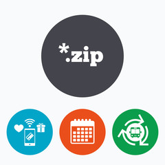 Archive file icon. Download ZIP button.