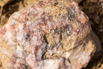 detail of a piece of marble rock