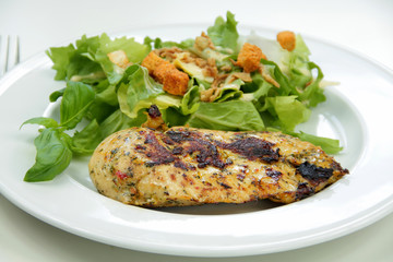 escalope de volaille et salade 04042016