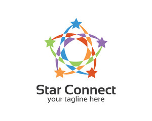 Abstract star business identity logo template. Star vector logo