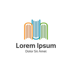 Book logo vector design. Abstract book vector. Book logo.