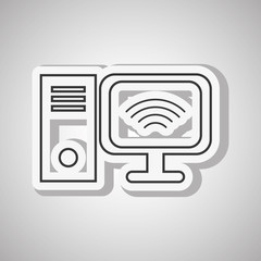 computer icon design, vector illustration