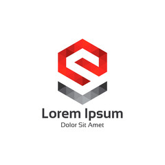 Business corporate letter S logo design vector. 