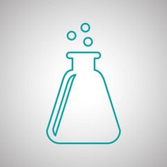 flask icon design, vector illustration