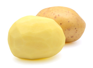 Red potatoes isolated on white background 