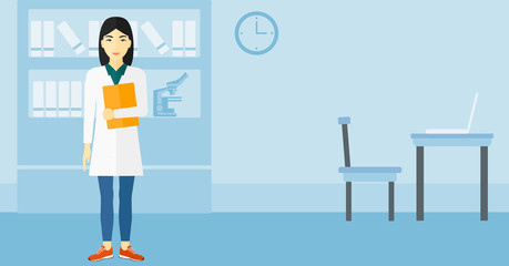 Doctor in medical office.