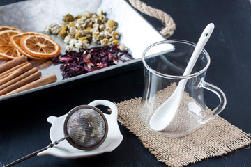 assorted herbal tea