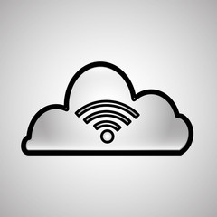 wifi icon design, vector illustration
