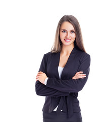Obraz premium Young, attractive, successful business woman, 
