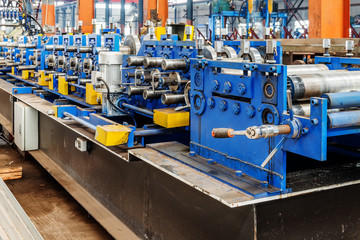 Fototapeta premium Steel factory molding equipment