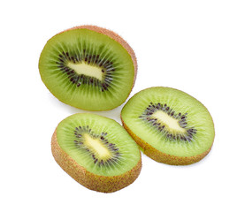 Kiwi fruit isolated on white background