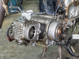 Fototapeta premium Old motorcycle engine