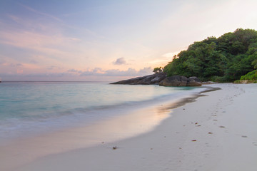 before sunrise at the sea