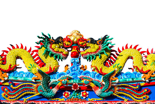 Chinese dragon on  isolate background.