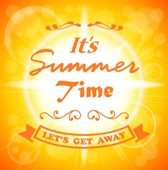 Summer sunshine background