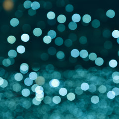 Beautiful background from blurred lights of interior. Color toned