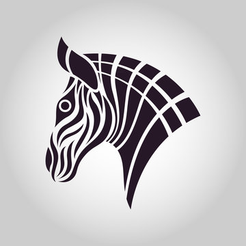 zebra logo vector