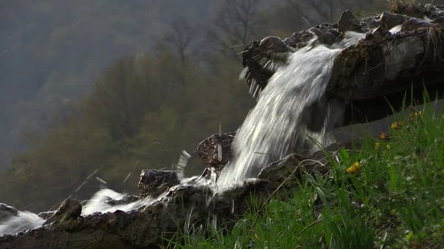 waterfall cascade 50p two  scene