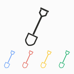 Shovel - vector icon.