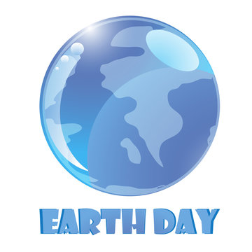 Earth day creative poster card  vector image