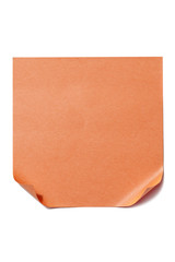 orange adhesive note