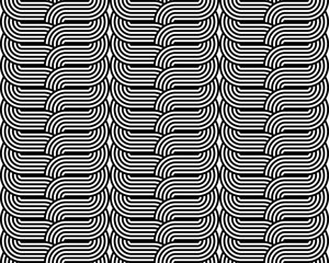 Design seamless monochrome interlaced pattern