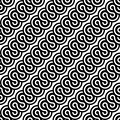 Design seamless monochrome waving pattern