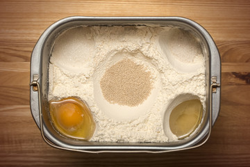 Form for baking bread with products prescription